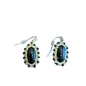 Kendra Scott Beaded Lee Drop earrings in Black Obsidian